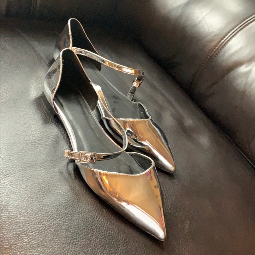 ASOS sliver flats - Picture 4 of 8